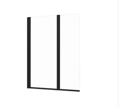 Стеклянная шторка для ванны AVKO Glass RDY19 60+40x140 black