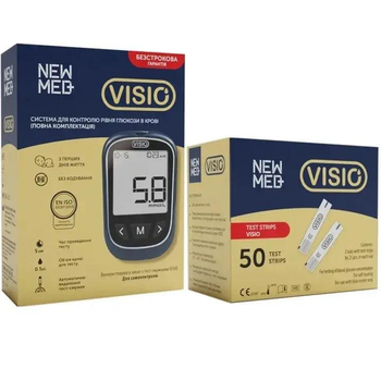 Глюкометр NEWMED Visio та 50 тест-полосок