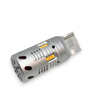 Світлодіодна лампа 7440 T20 W21W 15 SMD 2020 10-30V 24W 2500 Lm Жовте світло (74567)