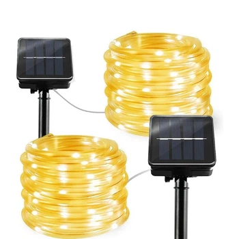 Світлодіодна гірлянда на сонячній батареї 100 LED Shinedo SD-SSL027B 12 м, пульт керування