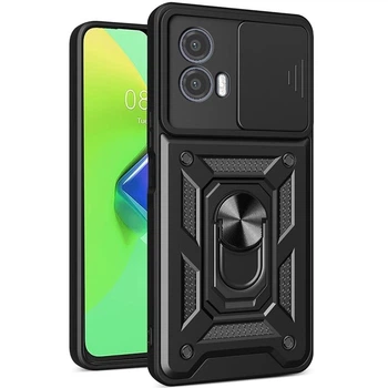 Чохол Fiji Camera Defence для Motorola G24 бампер із захистом камери та підставкою Black