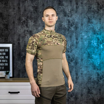 Тактична футболка Lesko A426/A341 Camouflage XXL з коротким рукавом для відпочинку кемпінгу.