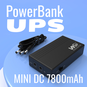UPS для роутера модема ибп WGP 1202A MINI DC 7800 mAh 12v ЮПС Источник бесперебойного питания бесперебойник упс