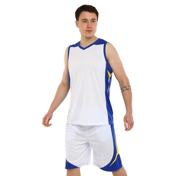 Форма баскетбольная майка и шорты LIDONG L046 5XL Белый/Синий
