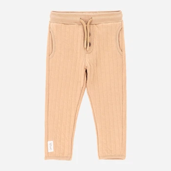 Дитячі штанці для новонароджених хлопчиків Coccodrillo Smile Boy Newborn ZC4121101SBN-002 68 см Бежеві (5904986443118)
