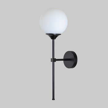 Чорне сучасне бра на 1 лампу "Bulb" (52-LW9521-1 BK+WH)