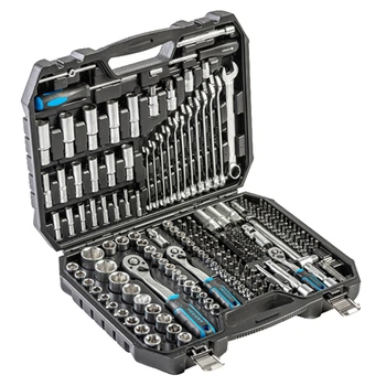 Набор инструмента Hoegert Cr-V 1/4", 3/8",1/2" 222 ед. (HT1R244)