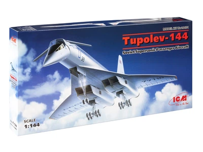 Сборная модель ICM Туполев-144, сверхзвуковой самолет 14401
