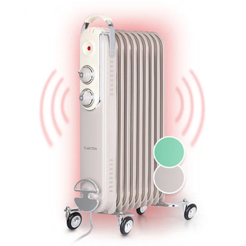 Масляный обогреватель Klarstein Thermaxx Retroheat 2000вт Белый