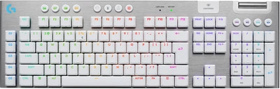 Клавіатура бездротова Logitech G915 X Lightspeed Switch-Tactile Wireless/Bluetooth/USB White (920-012690)
