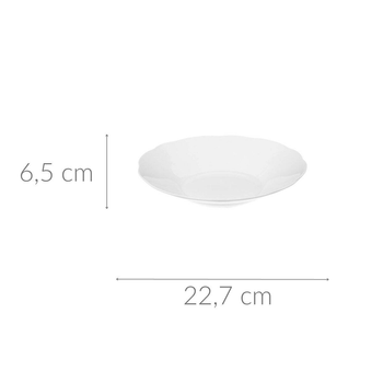 Miska Secret de Gourmet Alma porcelanowa biała 22.7 cm (3560232665592)