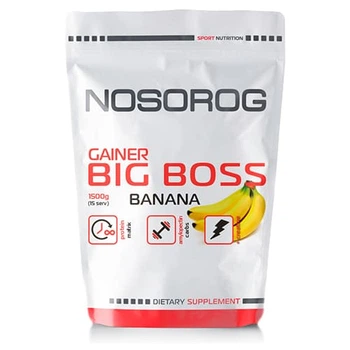 Гейнер Nosorog Nutrition Big Boss 1500 гр (Банан)