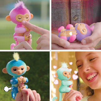 Фігурка інтерактивна Cobi Fingerlings - Мавпка рожева Harmony (5902251500078)