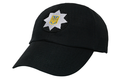 Бейсболка WinTac Elite Ріп-Стоп Black Police L/ 57-58 чорна