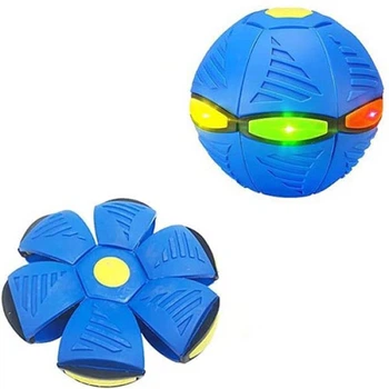 М'яч трансформер Bambi 1002-3 B фрісбі, що світиться, Синій, 16 см (1002-3 Blue-RT)