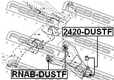 Шаровая опора Febest (2420DUSTF)