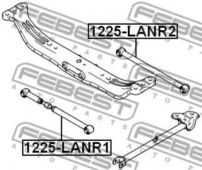 Важіль підвіски (тяга) Febest (1225LANR1)