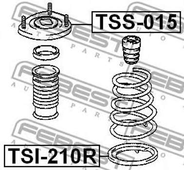 Прокладка пружины подвески Febest (TSI210R)