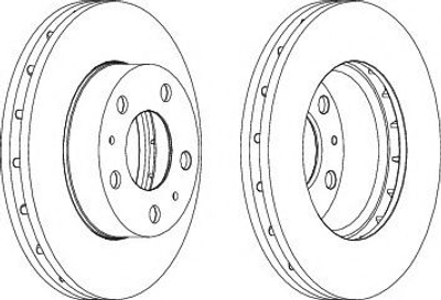 Тормозной диск передний Ducato/Boxer 06-(300x32)(к-кт 2 шт.) Ferodo (DDF1718)