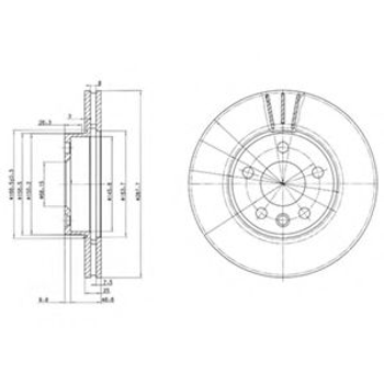 Гальмівний диск Delphi (BG3025)