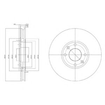 Гальмівний диск Delphi (BG3622)