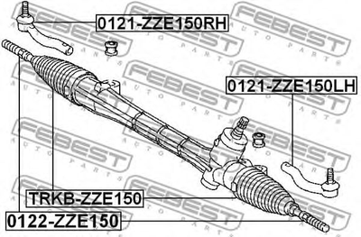 Рулевой наконечник Febest (0121ZZE150LH)