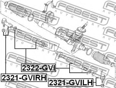 Рулевой наконечник Febest (2321GVILH)