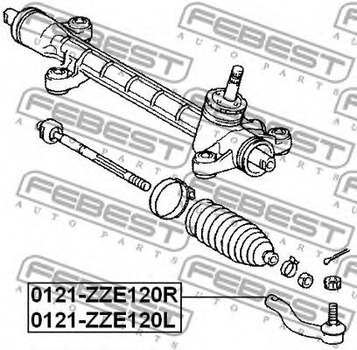 Рулевой наконечник Febest (0121ZZE120R)