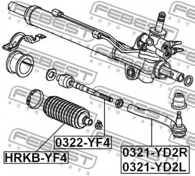 Рулевой наконечник Febest (0321YD2L)