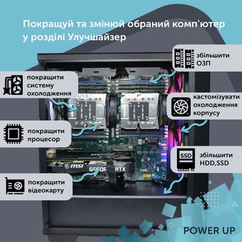 Сервер двухпроцессорный TOWER PowerUp #57 Xeon E5 2643 v3 x2 / 256 GB / SSD 4TB / Int Video сборка для бухгалтерии документооборота хранения данных работы с 1С