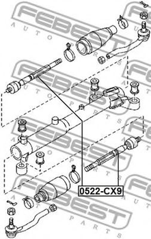 Рулевая тяга Febest (0522CX9)