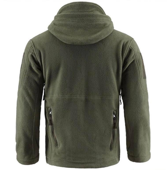 Тактична чоловіча куртка флісова Tactical Series Olive олива 2XL