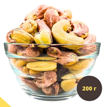 Кешью жареные соленые орехи 200 г натуральные Cashew N (Cash-Rus-r-sal-200)