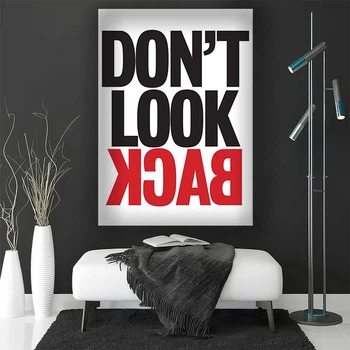 Картина на холсте для интерьера 50х70см - Don't look back