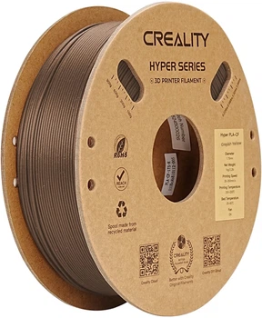 Hyper PLA-CF-пластик Creality Filament для 3D принтера 1.75 мм 1 кг Сіро-жовтий (6971636402893)