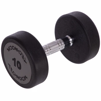 Гантель цельная Technogym LN-1254-10 10 кг Черно-серый (LN-1254-10)