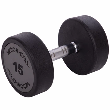 Гантель цельная Technogym LN-1254-15 15 кг Черно-серый (LN-1254-15)