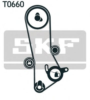 Комплект ГРМ (ремень+ролик) SKF (VKMA91201)