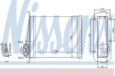 печка VOLVO 850(91-)2.0 i 10V(+)[OE 3545537] Nissens (73640)