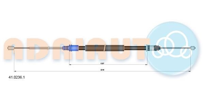 Трос остановочных тормозов Adriauto (4102361)
