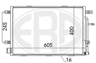 Радиатор кондиционера Era (667052)