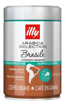 Kawa ziarnista Illy Arabica Selection Cerrado Mineiro Brazylia w puszce metalowej 250 g (8003753214887)