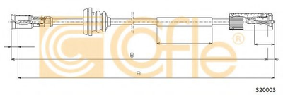 Трос спидометра Cofle (S20003)
