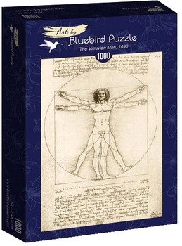 Пазл Bluebird Вітрувіанська людина 68 x 48 см 1000 деталей (3663384600098)
