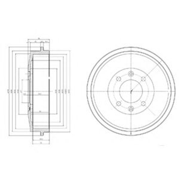 Тормозной барабан Delphi (BF169)