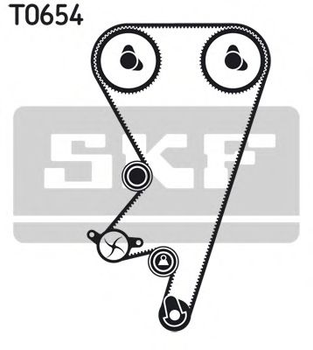 Комплект ГРМ (ремень+ролик) SKF (VKMA05202)