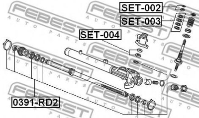 РМК рулевой рейки Febest (SET003)