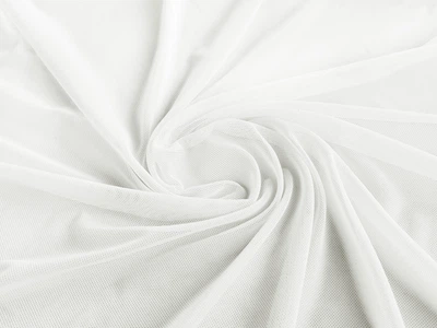 Ткань Сетка стрейч молочный, пог. м. (с5, 9600, к4)