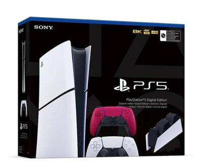 Ігрова консоль Sony PlayStation 5 Slim Digital Edition 1Tb + DualSense (Cosmic Red) + Charging Station