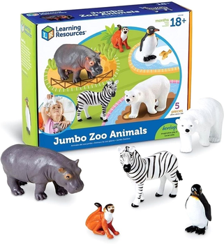 Zestaw figurek Learning Resources Zwierzęta w zoo 5 szt (0765023807882)